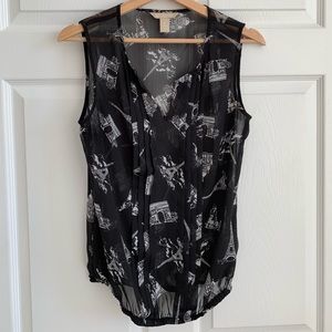 Banana Republic “Paris” Sleeveless Top